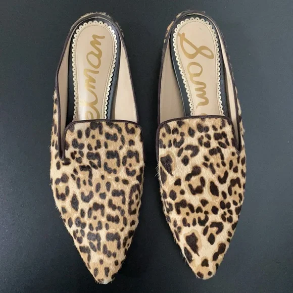 Sam Edelman Augustine Leopard Print Mules - Picture 2 of 10